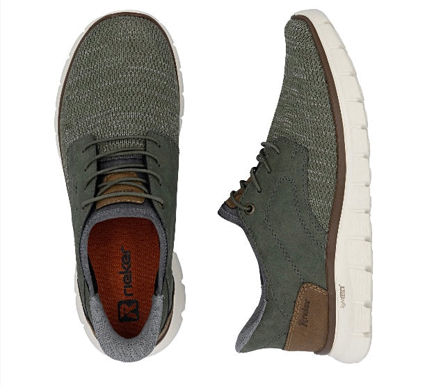 GREEN ELASTICATED TRAINER SHOE