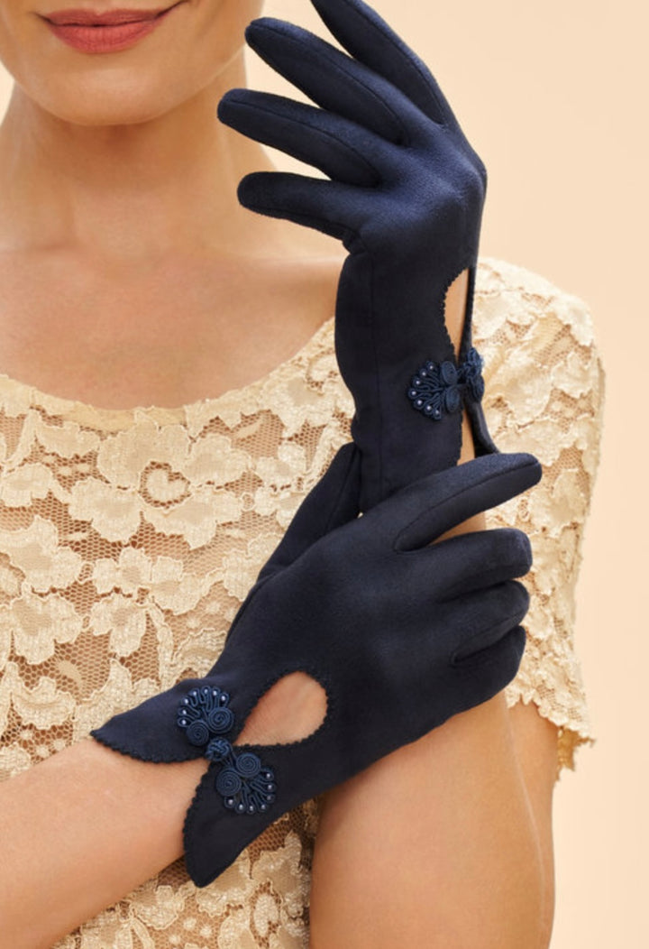 NAVY SUKI GLOVES