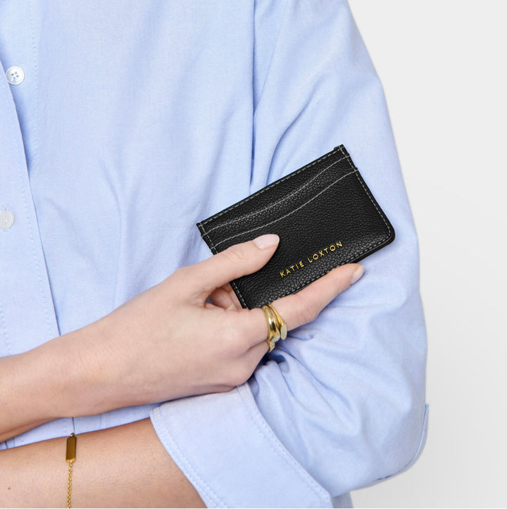 PERRI CARD HOLDER IN BLACK