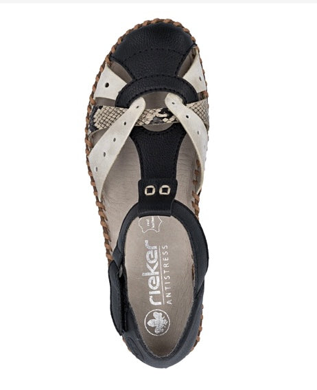 M1655-00 BLACK MARY JANE SHOE