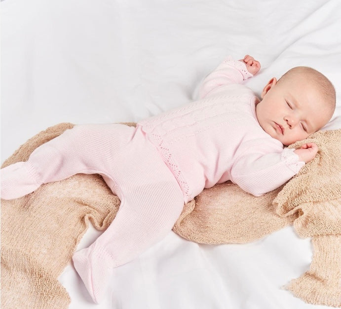 PINK KNITTED TOP & TROUSER SET