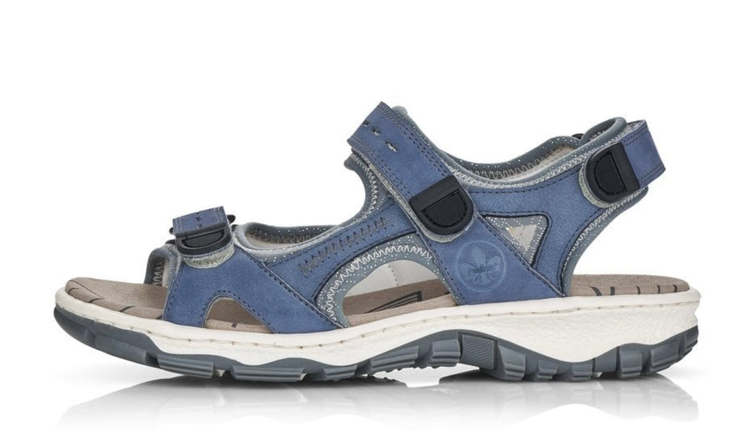 BLUE HOOK & LOOP SANDAL