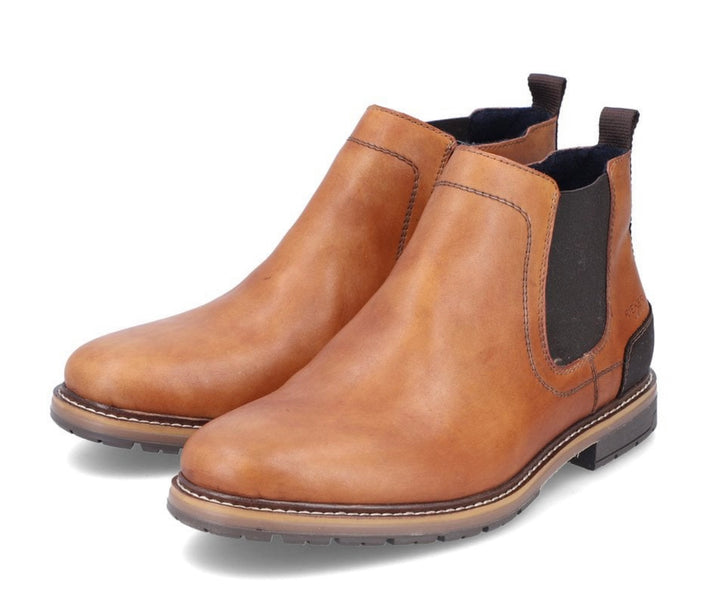 MENS TAN LEATHER CHELSEA BOOT