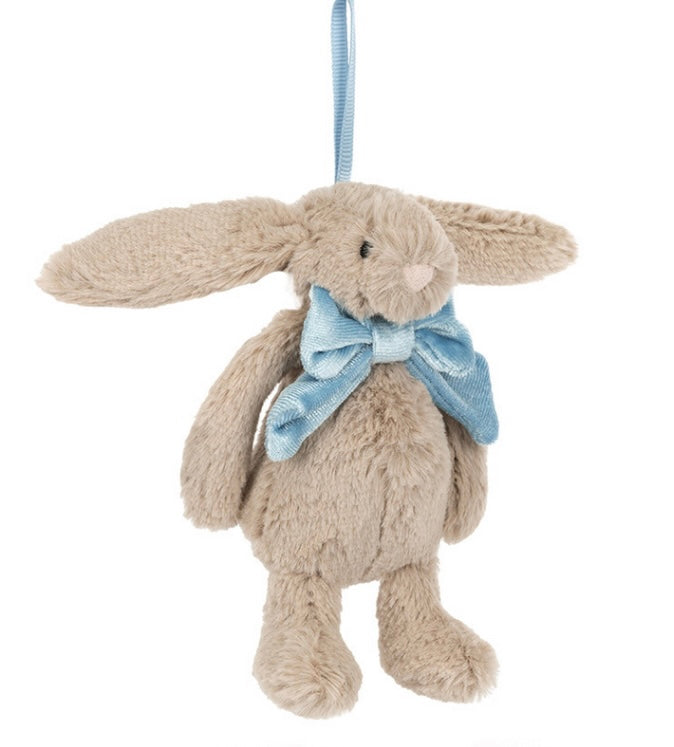 BASHFUL BEIGE BUNNY DECORATION