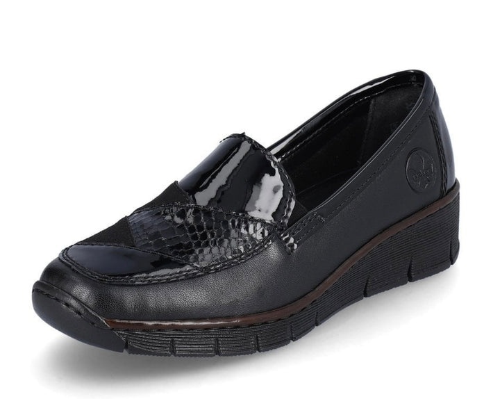 BLACK ELASTICATED SHOE