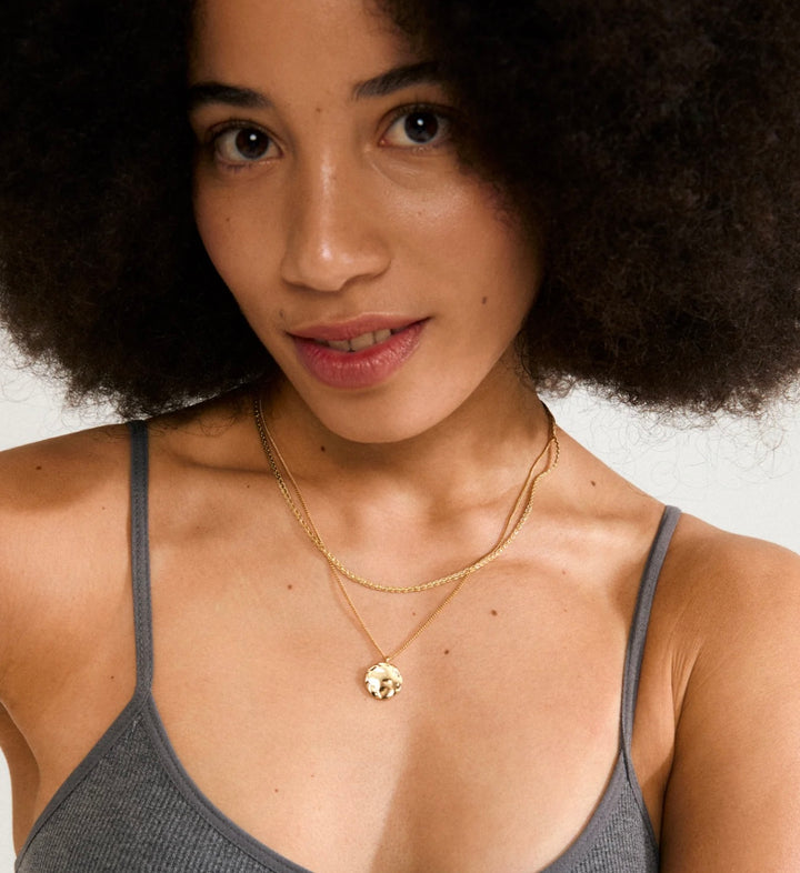 DECLAN 2 IN 1 GOLD PLATED NECKLACE