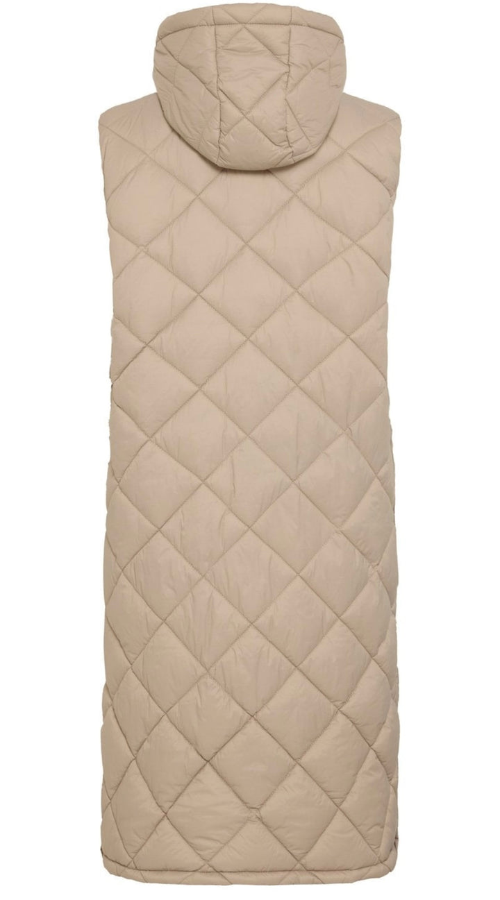 STRING BERTA PADDED LONG WAISTCOAT
