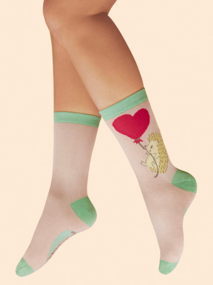 PETAL FLOATING HEDGEHOG LOVER SOCKS