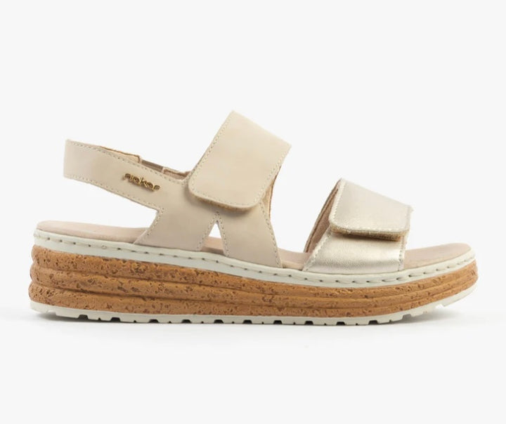 62761-90 LADIES' SANDALS GOLD SEITL. ANFLECHTER