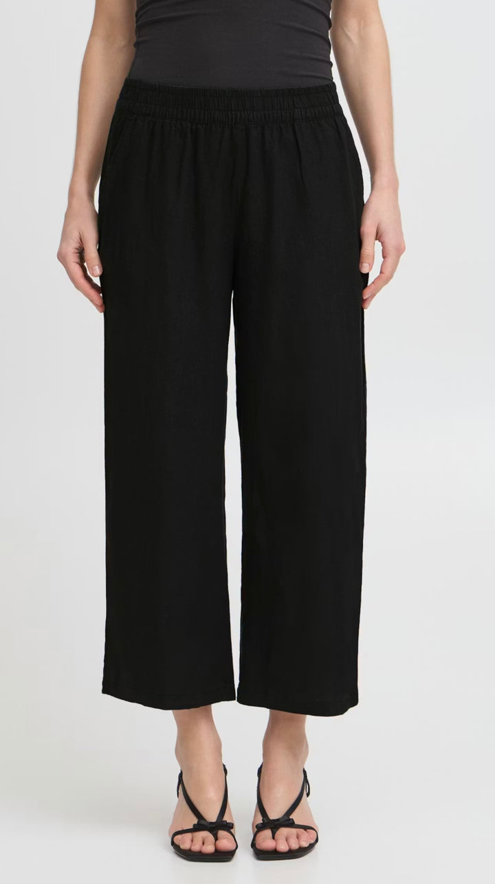 20813083 BLACK FALAKKA CROP TROUSER