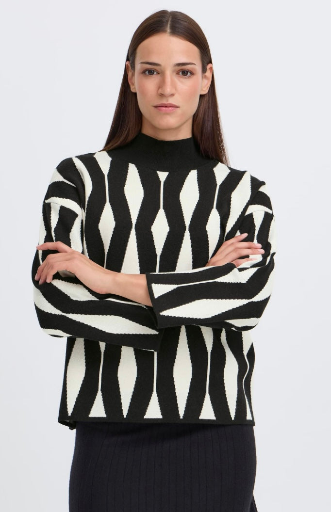 METEORITE OTARI JACQUARD JUMPER