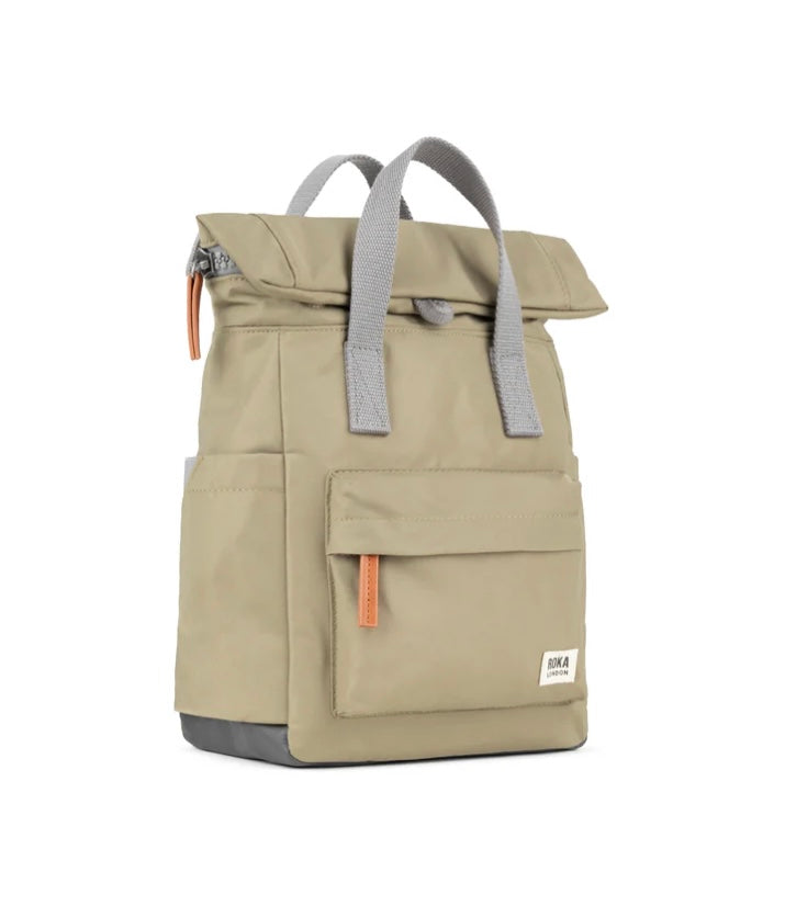 SMALL TAUPE CANFIELD B RECYCLED NYLON BACKPACK