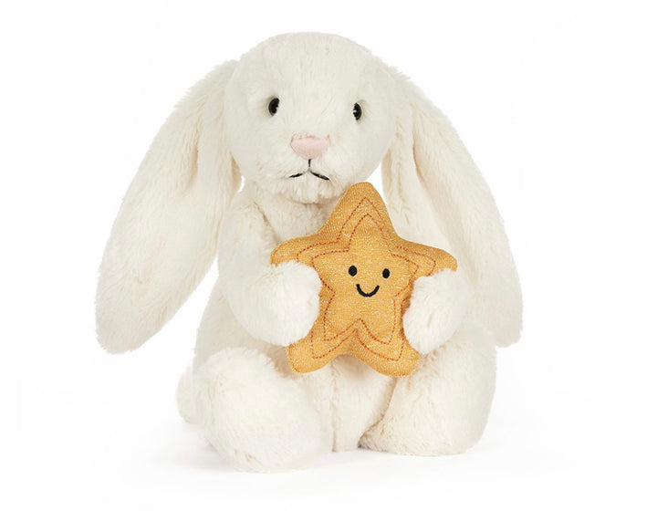CREAM BUNNY WITH STAR