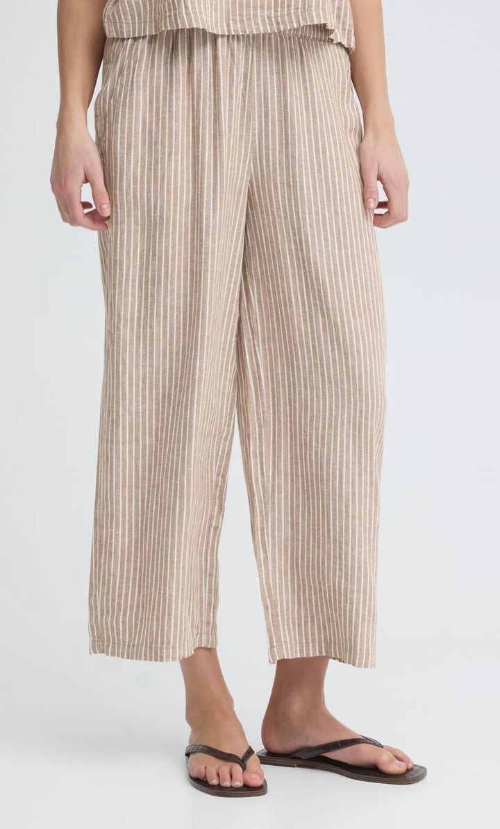 20813083 WOODSMOKE STRIPE FALAKKA CROP TROUSER