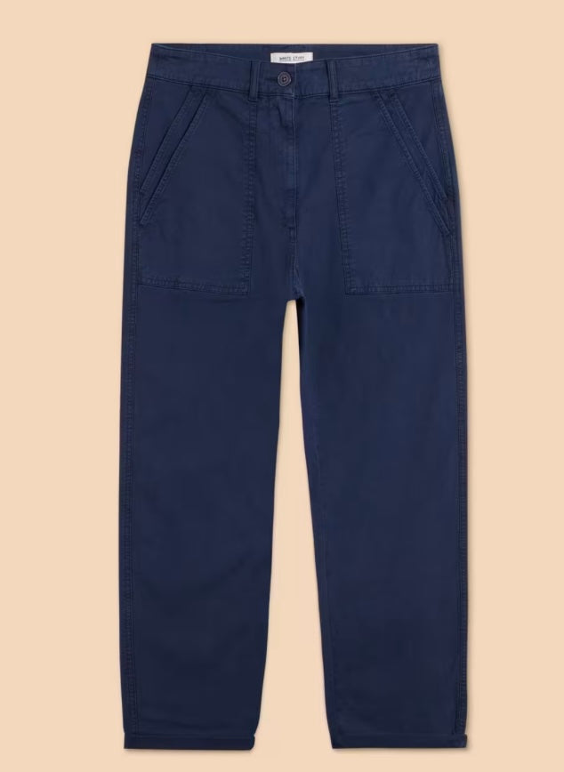 DARK NAVY TWISTER CHINO TROUSER