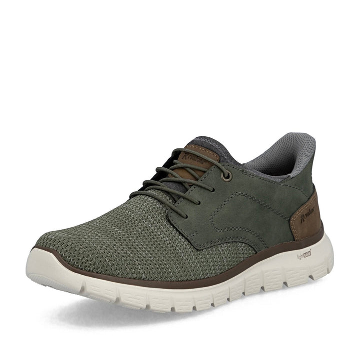 GREEN ELASTICATED TRAINER SHOE