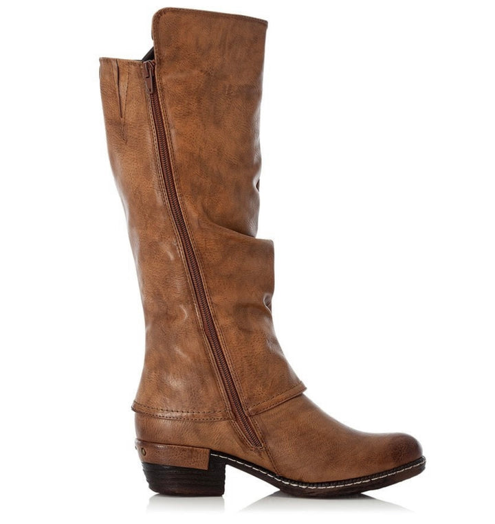 BROWN KNEE BOOT