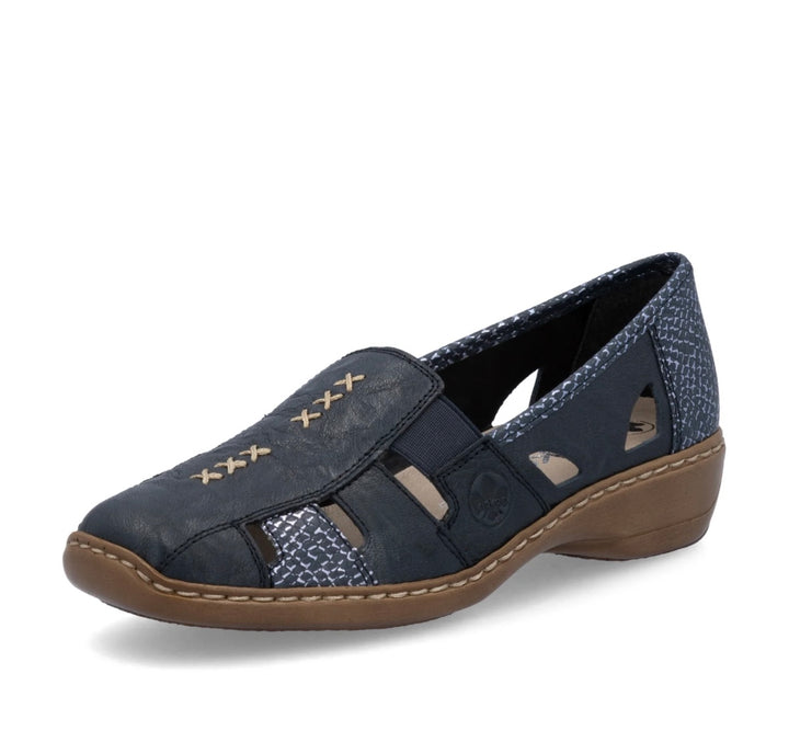 BLUE CASUAL SLIP ON SHOE