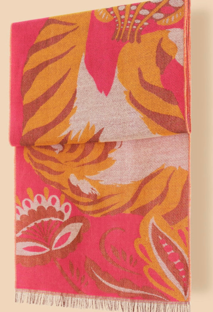 THRILL OF THE TIGER WOVEN SCARF