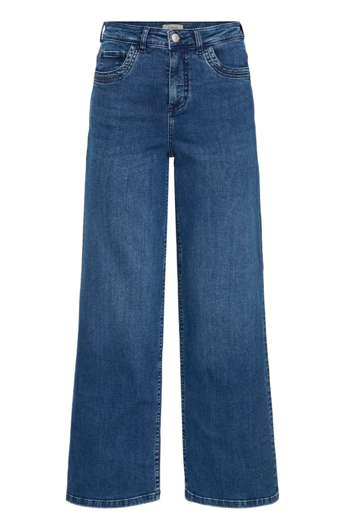 MID BLUE DENIM OVER HANNA JEAN