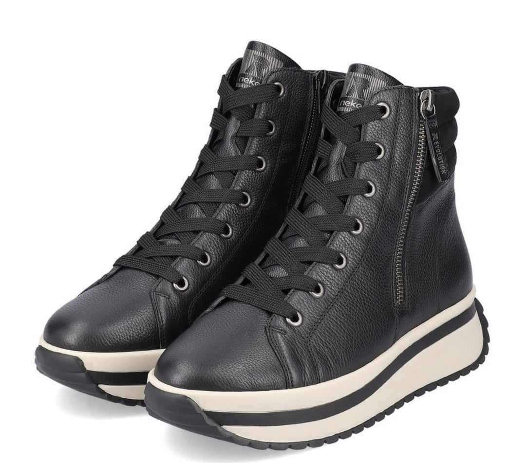 W0962-00 LADIES BLACK MID HEIGHT BOOTS