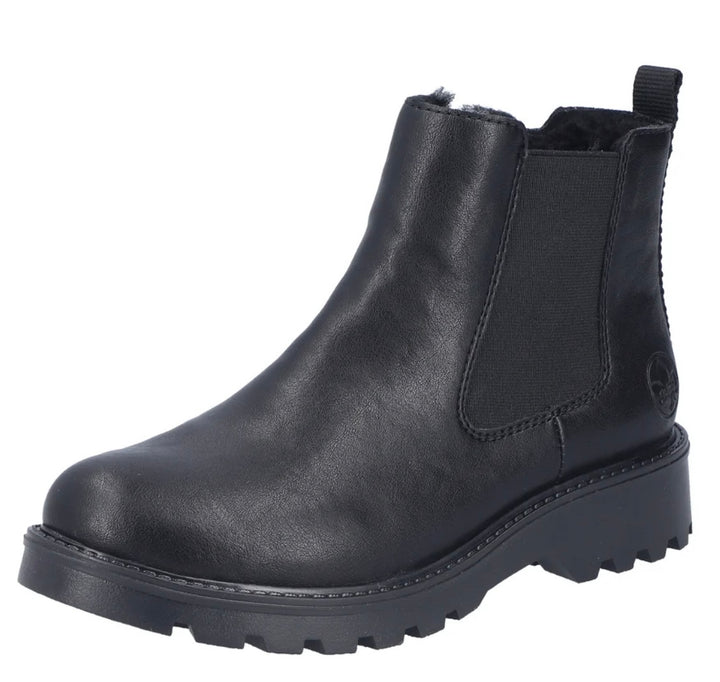 Rieker Women’s Black Ankle Boot 73250-01