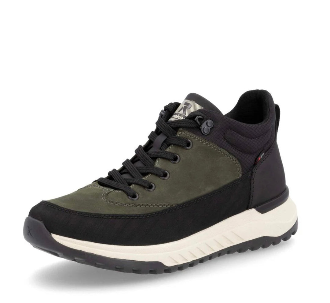 MENS BLACK & GREEN WATER RESISTANT BOOT