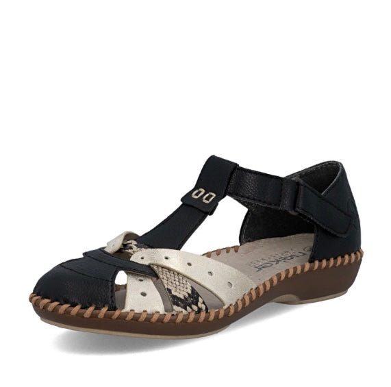 M1655-00 BLACK MARY JANE SHOE