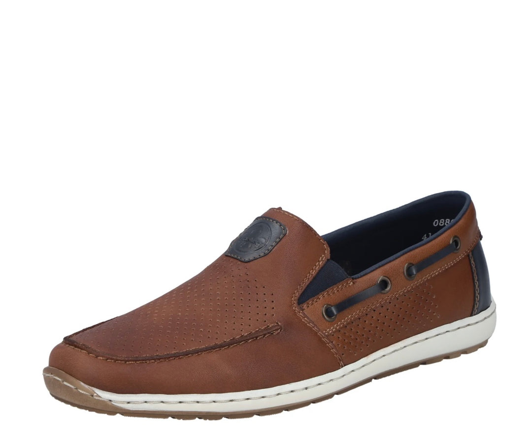 08867-25 MENS BROWN SLIP ON SHOE