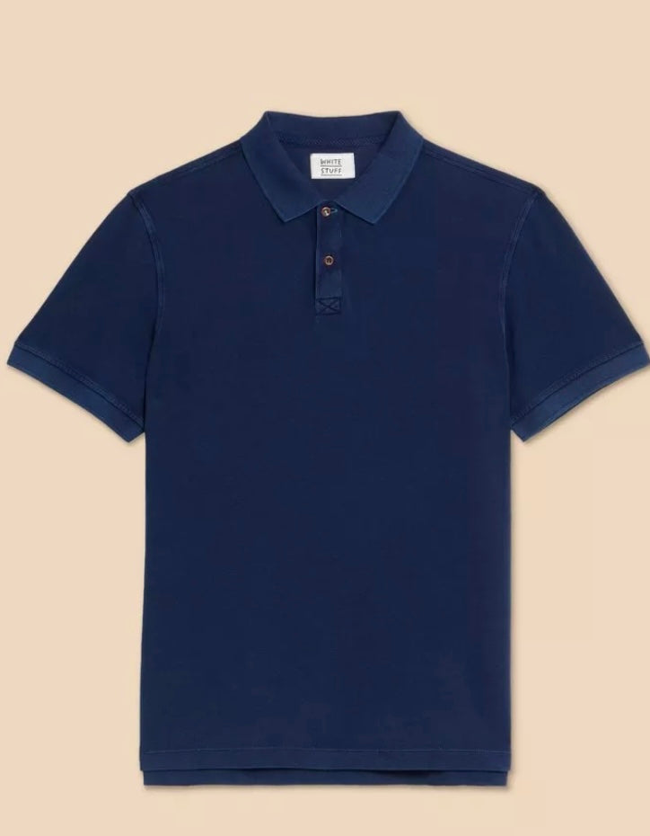 DEEP BLUE UTILITY POLO TOP