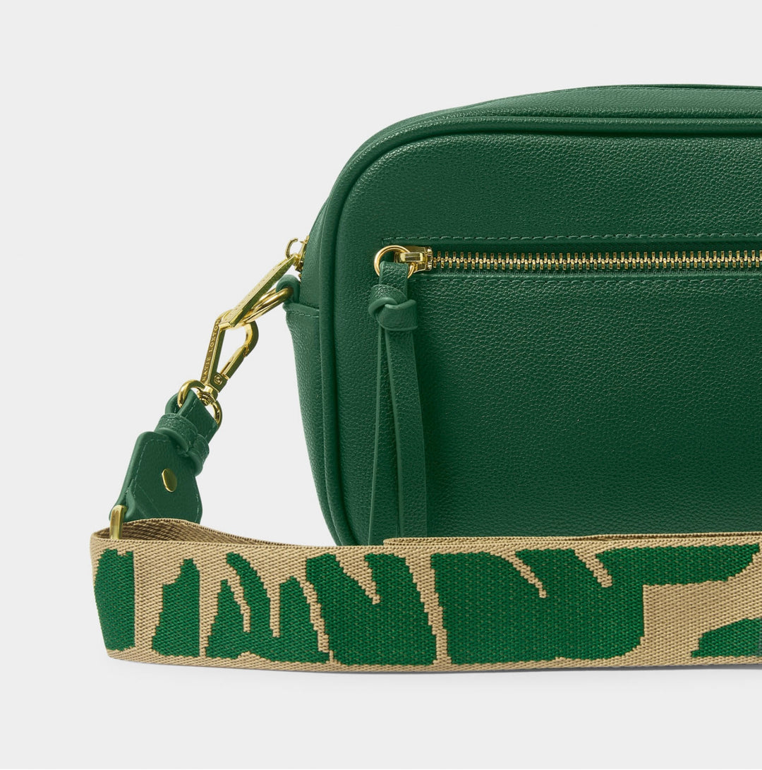 HALLIE CROSSBODY BAG IN EMERALD GREEN