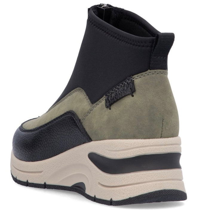 N9362-54 LADIES GREEN COMBINATION SHORT BOOTS