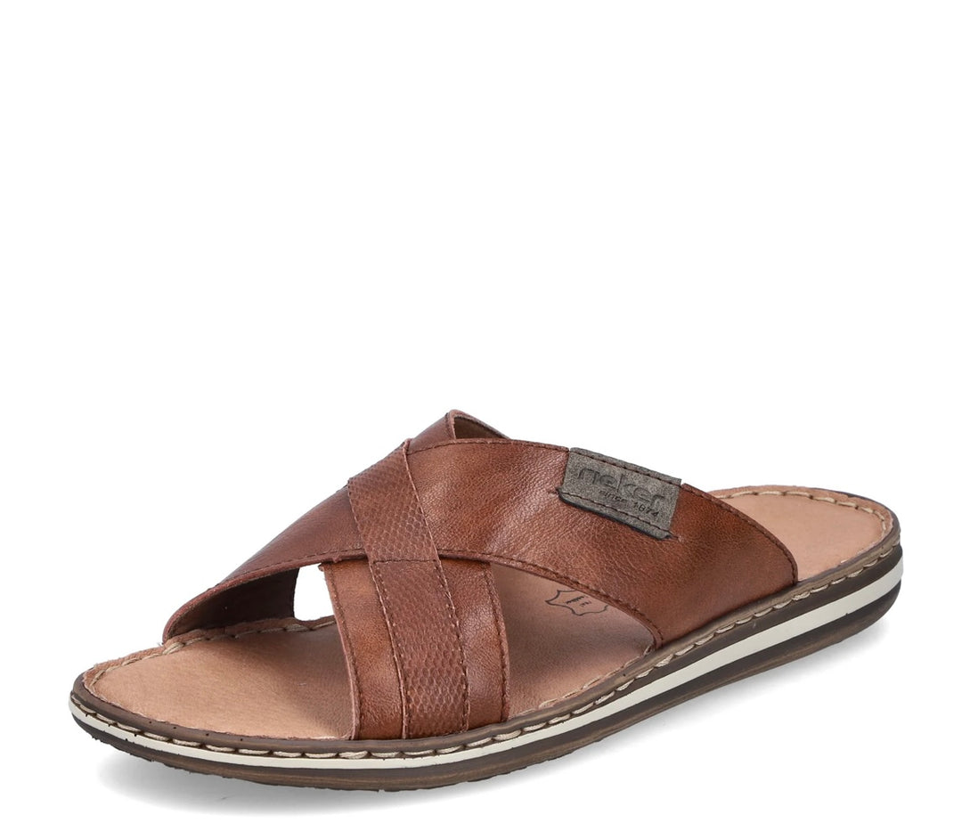 21082-24 MENS BROWN MULE SANDAL