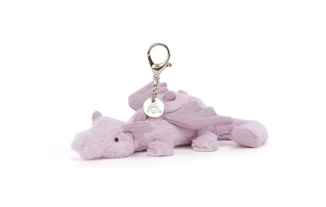 LAVENDER DRAGON BAG CHARM