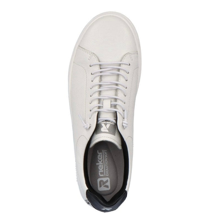 GENTS WHITE LACE UP TRAINER