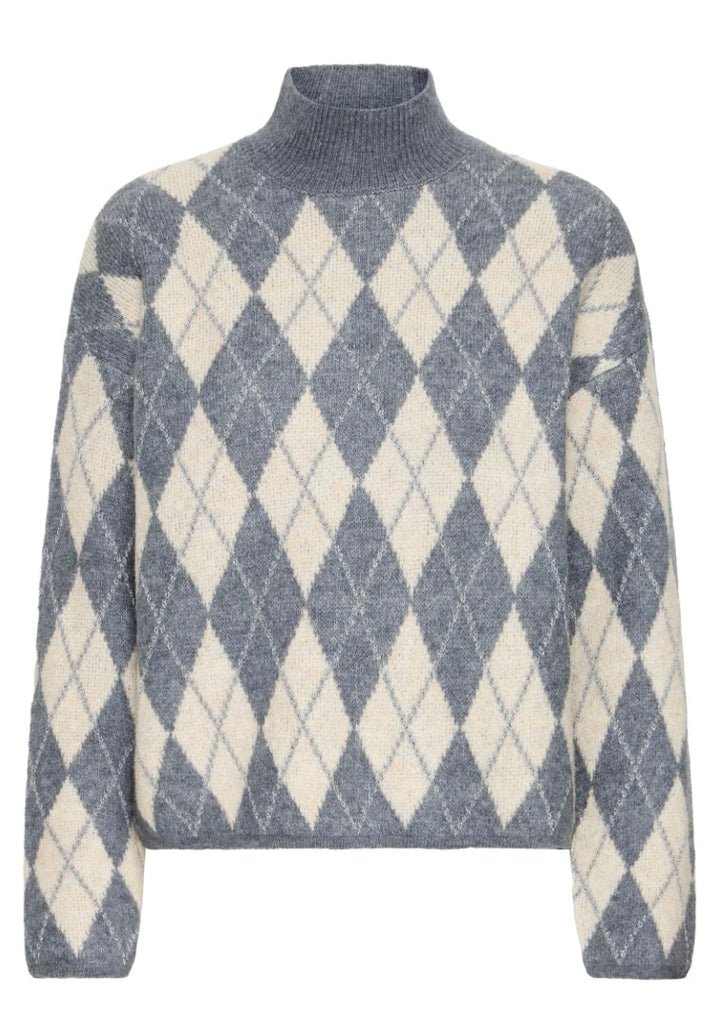 STORMY WEATHER MELANGE NAFTA ARGYLE JUMPER