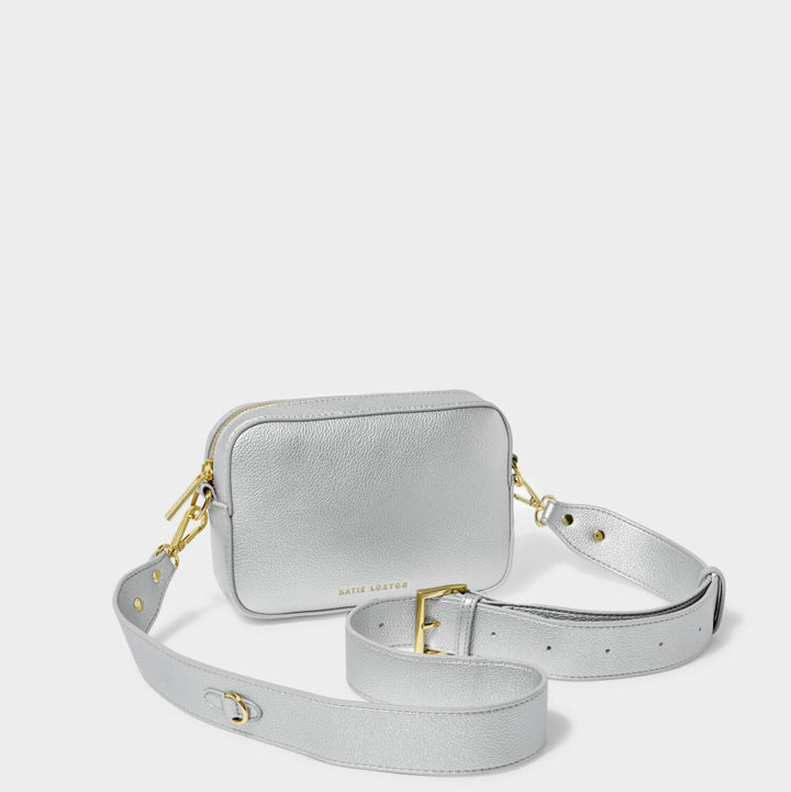 ZANA MINI CROSSBODY BAG IN SILVER