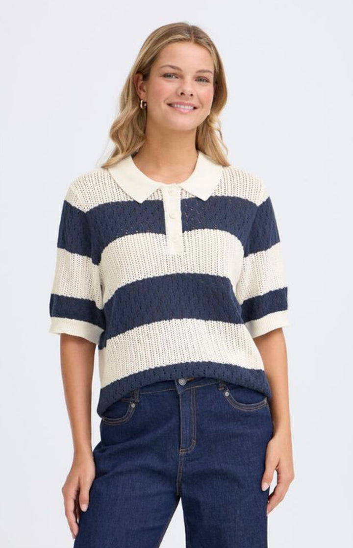 NAVY BLAZER VALLY KNITTED PULLOVER