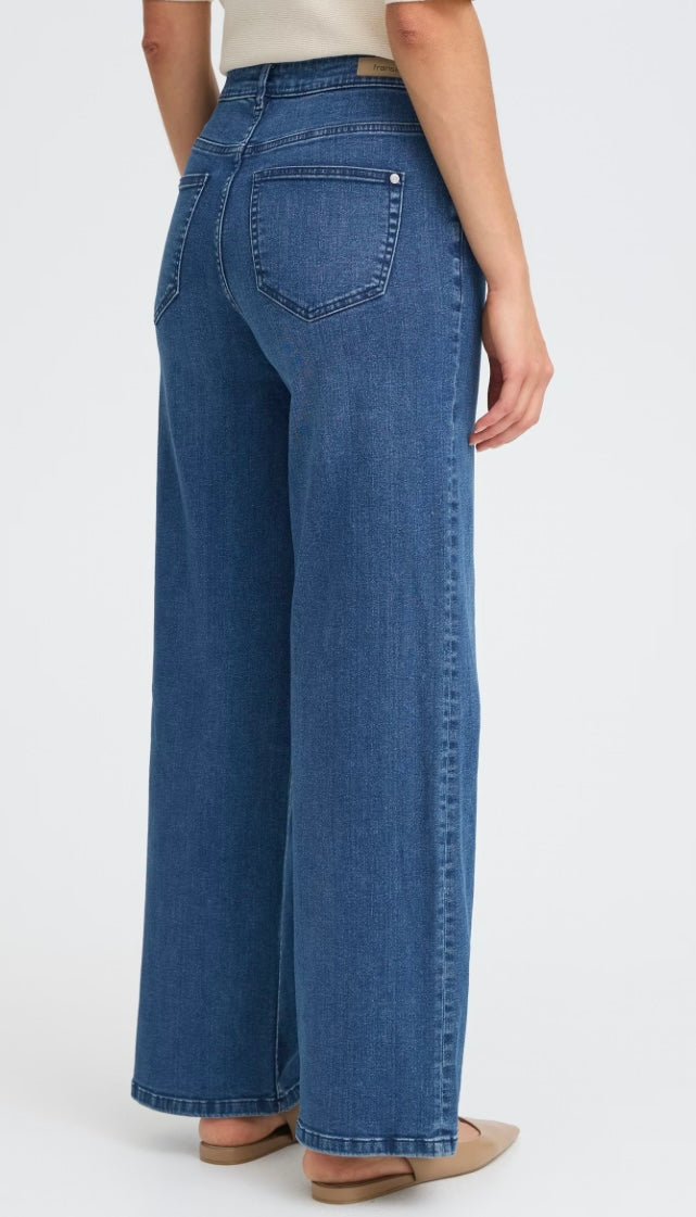 MID BLUE DENIM OVER HANNA JEAN