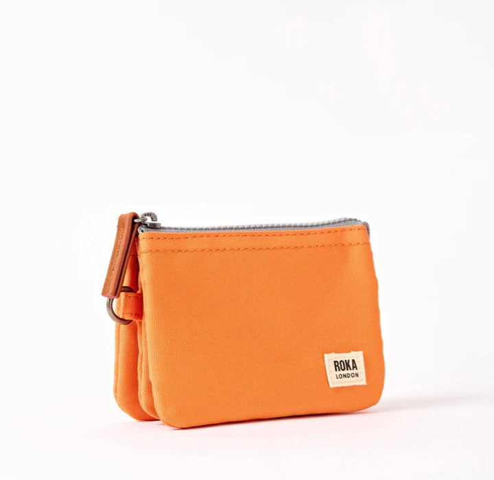 CARNABY RECYCLED CANVAS WALLET JAFFA ORANGE