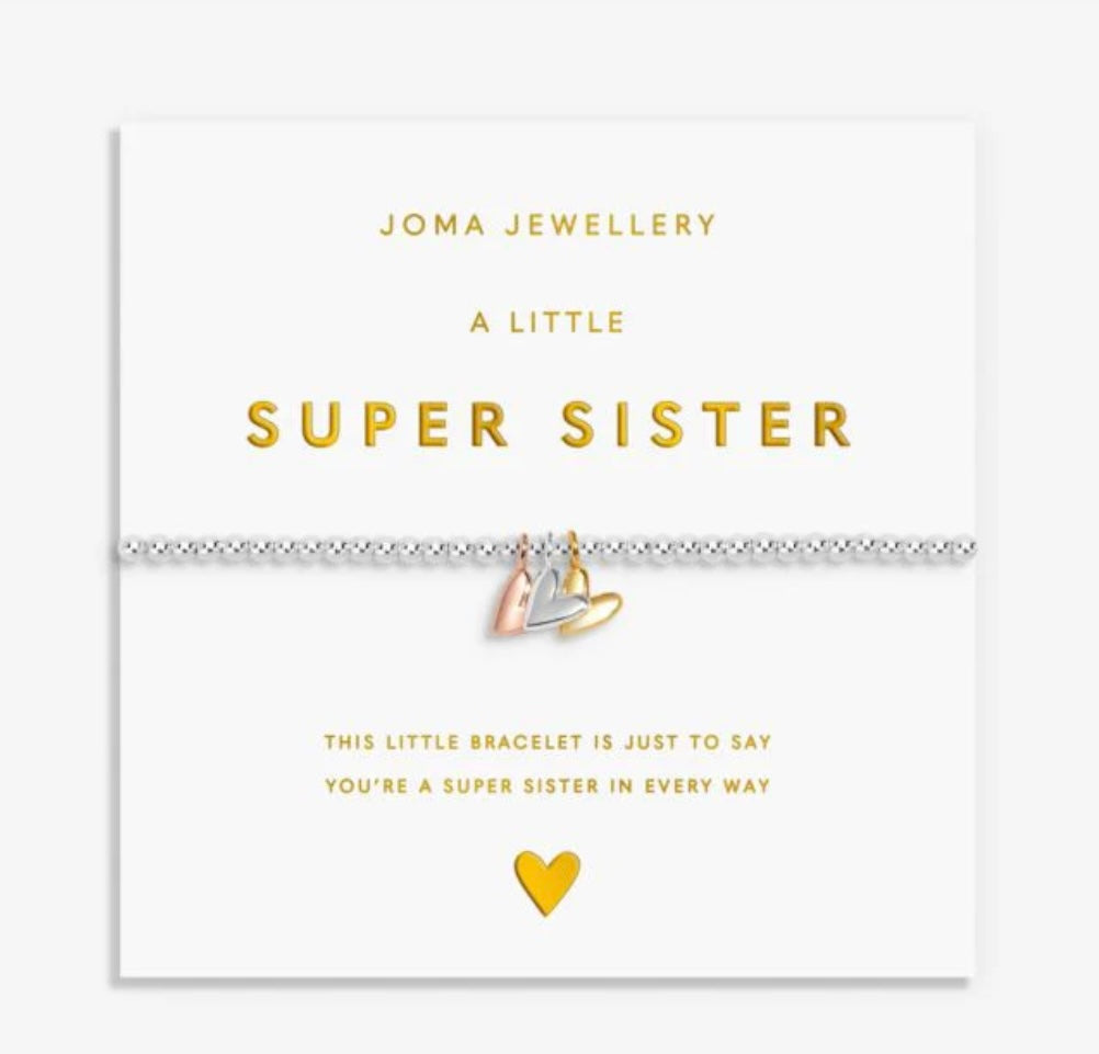 A LITTLE CHARMED MOMENTS SUPER SISTER BRACELET