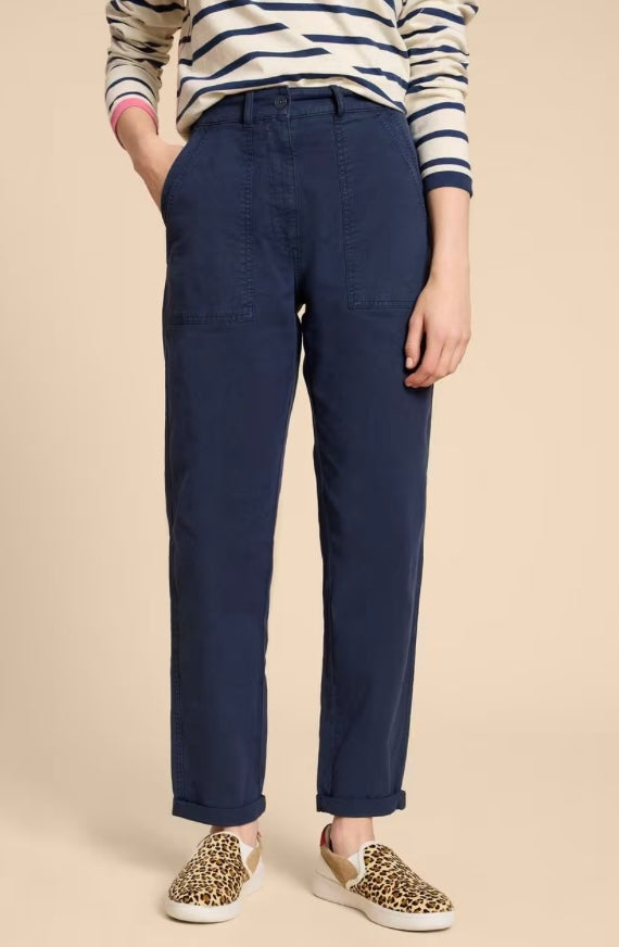 DARK NAVY TWISTER CHINO TROUSER