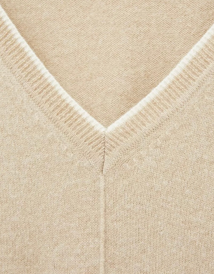 CLARA V NECK CASHMERE JUMPER