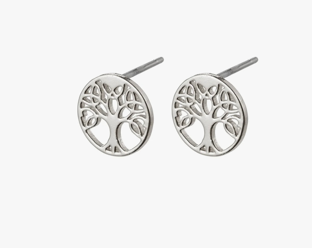 GEORGINA EARSTUDS SILVER PLATED