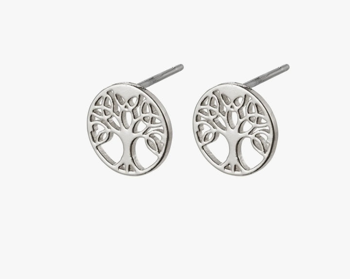 GEORGINA EARSTUDS SILVER PLATED