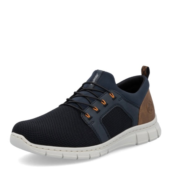 MENS BLUE ELASTICATED SHOE