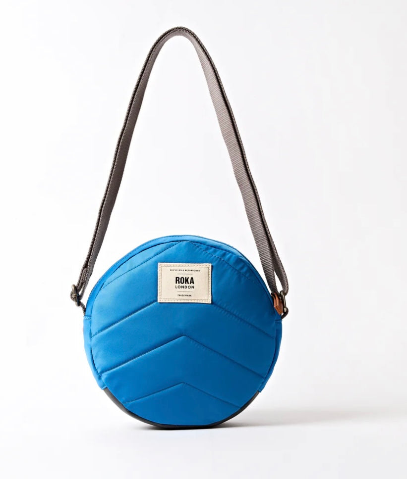 PADDINGTON RECYCLED NYLON CROSSBODY BAG MALIBU BLUE