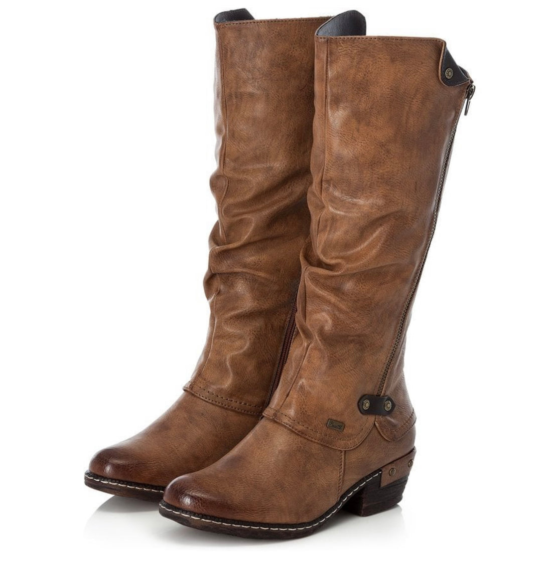 BROWN KNEE BOOT