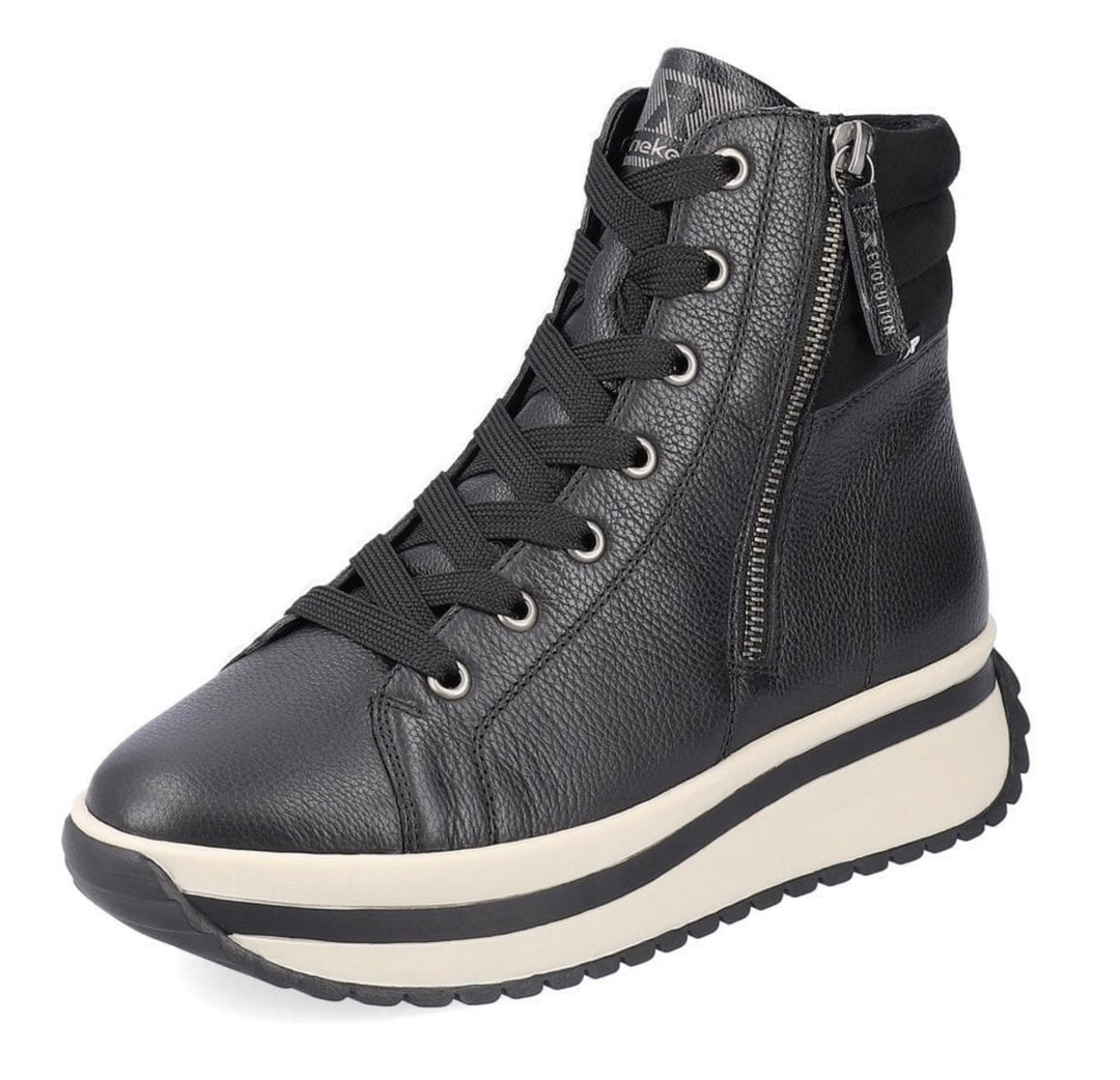 W0962-00 LADIES BLACK MID HEIGHT BOOTS