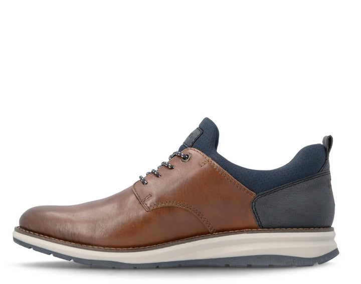 Rieker Men's Brown Leather Slip-On Shoes 14755-24